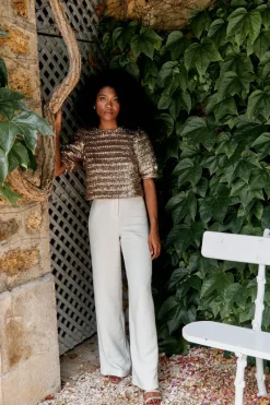 Outlet Maison Guillemette PANTALON SUZIE - COLLECTION BLANCHE