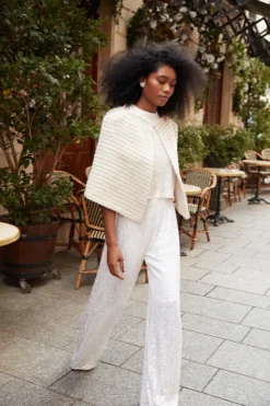 Shop Maison Guillemette PANTALON SWING - COLLECTION BLANCHE