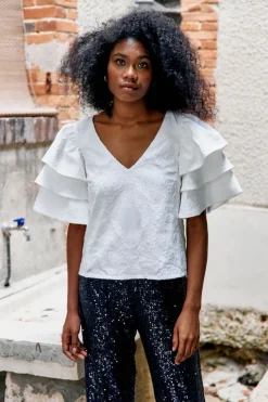 Outlet Maison Guillemette PANTALON SWING MARINE - LES EMBLEMATIQUES