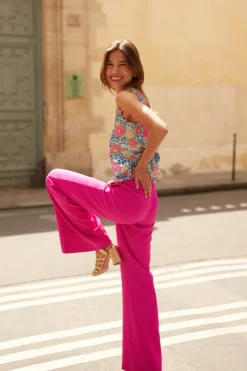 New Maison Guillemette PANTALON TARA ROSE PODIUM