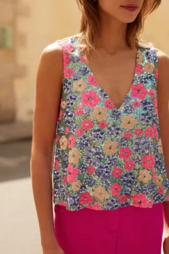 New Maison Guillemette PANTALON TARA ROSE PODIUM