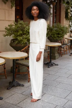 Outlet Maison Guillemette PANTALON TOSCANE - COLLECTION BLANCHE