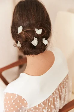 Shop Maison Guillemette PICS A CHEVEUX GRACE IVOIRE - COLLECTION BLANCHE