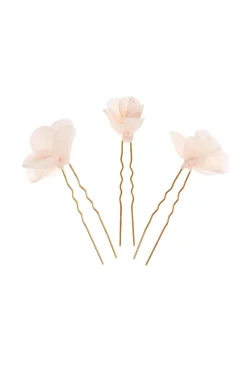 Sale Maison Guillemette PICS A CHEVEUX GRACE ROSE PALE - COLLECTION BLANCHE