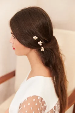 Clearance Maison Guillemette PICS A CHEVEUX RIVIERA X3 - COLLECTION BLANCHE