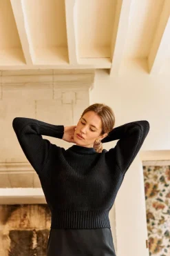 Online Maison Guillemette PULL CLAUDE NOIR