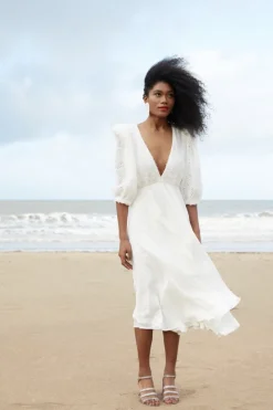 Cheap Maison Guillemette ROBE ANITA - COLLECTION BLANCHE