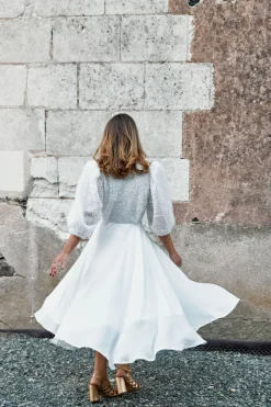 Cheap Maison Guillemette ROBE ANITA - COLLECTION BLANCHE