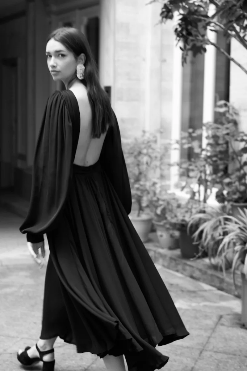 Best Maison Guillemette ROBE GEORGES NOIRE - LES EMBLEMATIQUES