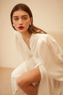 Cheap Maison Guillemette ROBE GRETA - COLLECTION BLANCHE