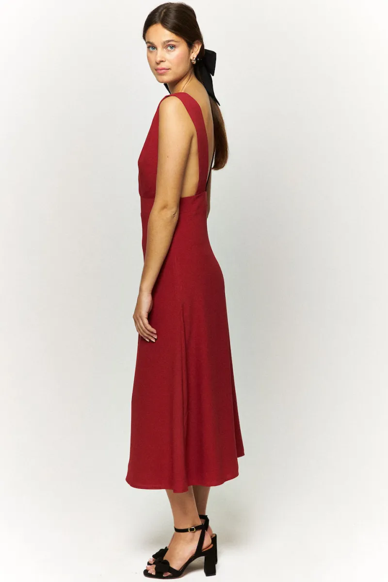 Shop Maison Guillemette ROBE LISANDRE ROUILLE SOLAIRE