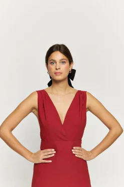 Shop Maison Guillemette ROBE LISANDRE ROUILLE SOLAIRE