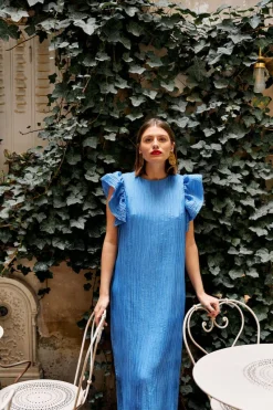 Best Maison Guillemette ROBE PENELOPE BLEUE