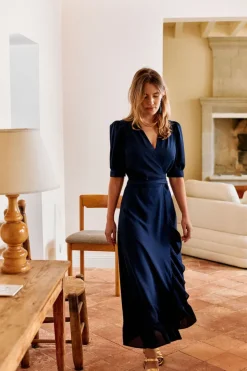 Shop Maison Guillemette ROBE PILAR MARINE