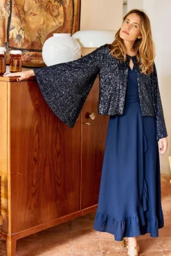 Shop Maison Guillemette ROBE PILAR MARINE