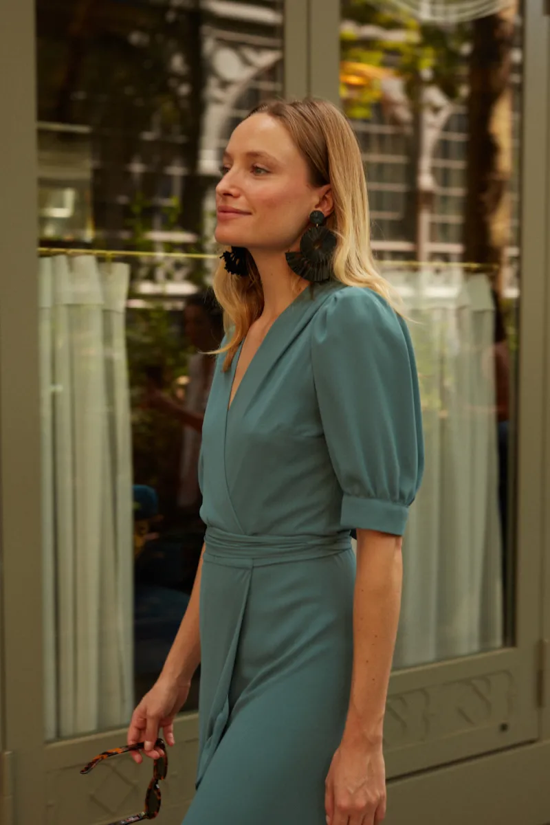 Online Maison Guillemette ROBE PILAR VERT SAUGE