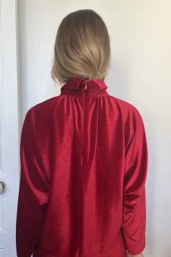 Discount Maison Guillemette ROBE ROUGE PROFOND