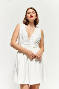 Cheap Maison Guillemette ROBE SEVILLA - COLLECTION BLANCHE