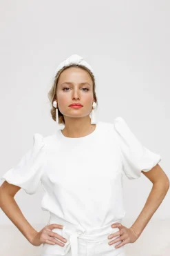 Flash Sale Maison Guillemette SERRE TETE AMORE - COLLECTION BLANCHE