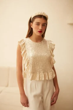 Discount Maison Guillemette SERRE TETE SWING IVOIRE - COLLECTION BLANCHE