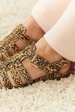 Cheap Maison Guillemette SPARTIATES IBIZA EFFET LEOPARD