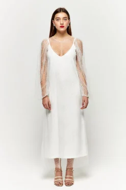 Fashion Maison Guillemette SUR-ROBE PLUIE DE PAILLETTES - COLLECTION BLANCHE