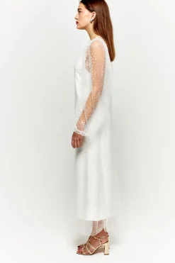 Fashion Maison Guillemette SUR-ROBE PLUIE DE PAILLETTES - COLLECTION BLANCHE