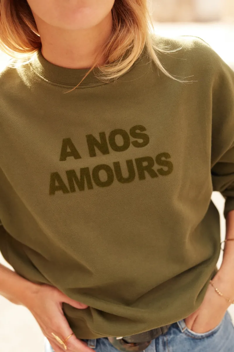 New Maison Guillemette SWEAT-SHIRT A NOS AMOURS - FEMME