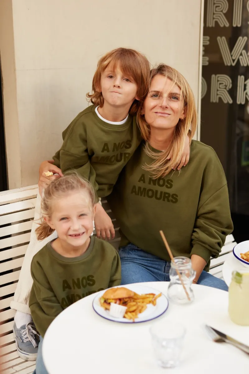 New Maison Guillemette SWEAT-SHIRT A NOS AMOURS - FEMME