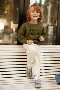 Shop Maison Guillemette SWEAT-SHIRT A NOS AMOURS - ENFANT