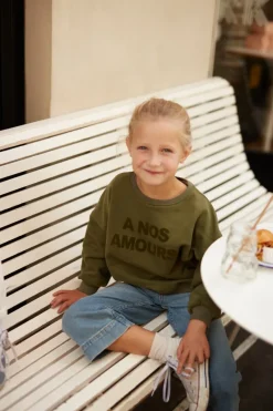 Shop Maison Guillemette SWEAT-SHIRT A NOS AMOURS - ENFANT