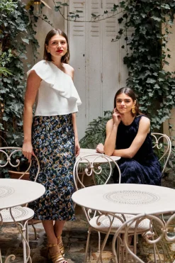 Online Maison Guillemette TOP ASYMETRIQUE IVOIRE