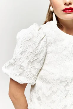 Discount Maison Guillemette TOP JANINA - COLLECTION BLANCHE