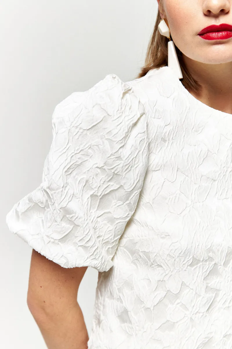 Discount Maison Guillemette TOP JANINA - COLLECTION BLANCHE