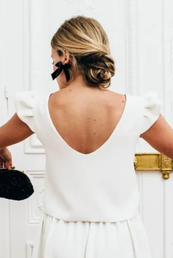 Shop Maison Guillemette TOP ROMA - COLLECTION BLANCHE