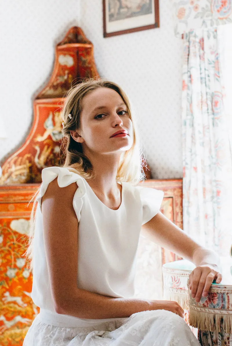 Shop Maison Guillemette TOP ROMA - COLLECTION BLANCHE