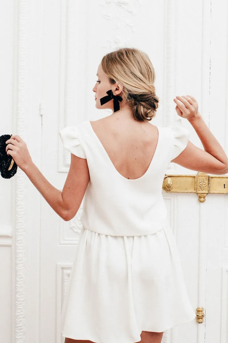 Shop Maison Guillemette TOP ROMA - COLLECTION BLANCHE