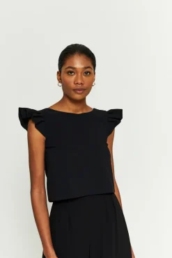 Shop Maison Guillemette TOP ROMA NOIR - LES EMBLEMATIQUES