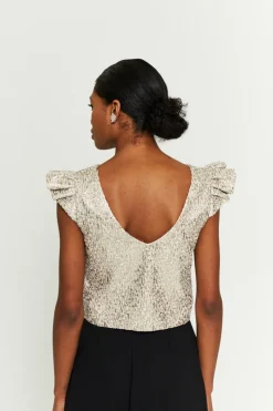 Hot Maison Guillemette TOP ROMA TWEED DORE - LES EMBLEMATIQUES