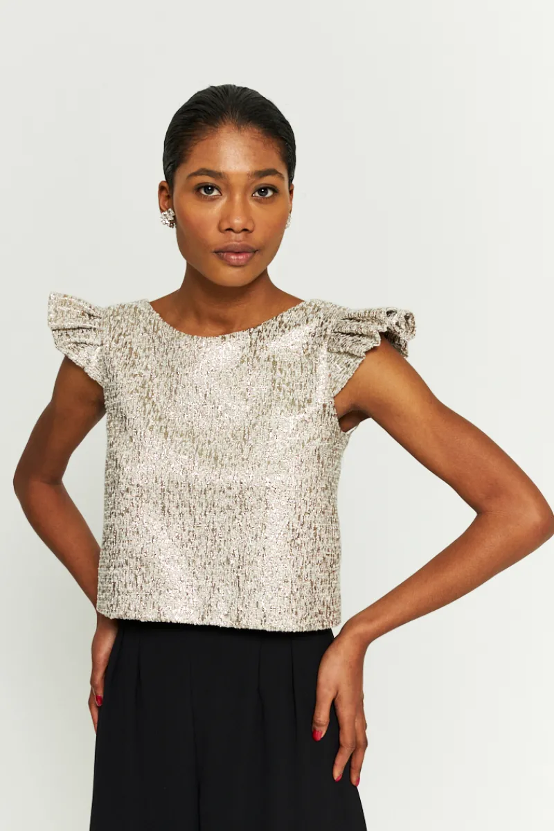 Hot Maison Guillemette TOP ROMA TWEED DORE - LES EMBLEMATIQUES