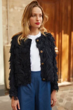 Shop Maison Guillemette VESTE GILET GREG MARINE