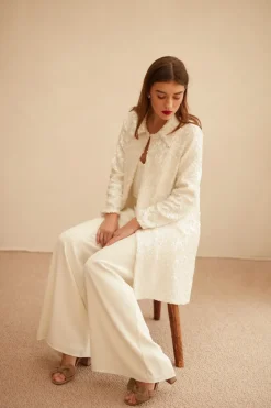 Cheap Maison Guillemette VESTE MANTEAU SANTIAGO - COLLECTION BLANCHE