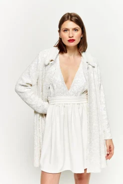 Cheap Maison Guillemette VESTE MANTEAU SANTIAGO - COLLECTION BLANCHE