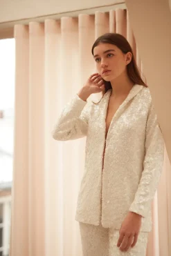 Flash Sale Maison Guillemette VESTE SMOKING SANTIAGO - COLLECTION BLANCHE