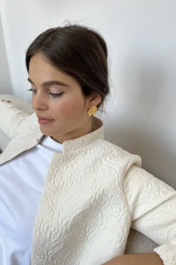 Clearance Maison Guillemette VESTE SOLINE IVOIRE