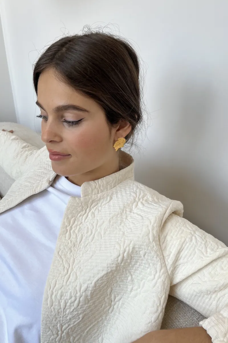 Clearance Maison Guillemette VESTE SOLINE IVOIRE