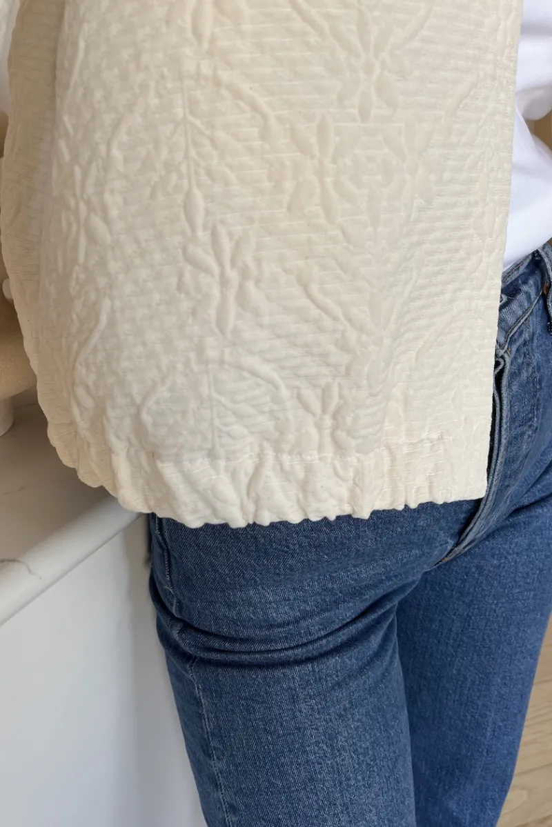 Clearance Maison Guillemette VESTE SOLINE IVOIRE