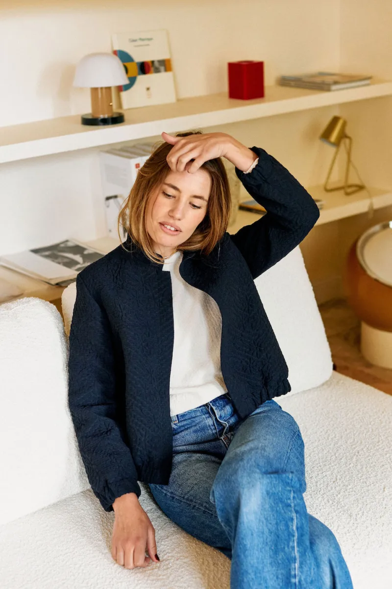 Cheap Maison Guillemette VESTE SOLINE MARINE