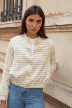 Shop Maison Guillemette VESTE TWEED ELENA