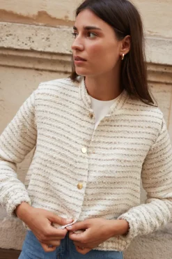 Shop Maison Guillemette VESTE TWEED ELENA